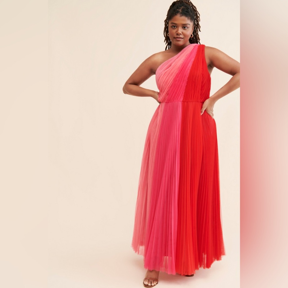 NEW Hutch Anthropologie Tarina Colorblock Gown Dress size 16W womens - Picture 11 of 16